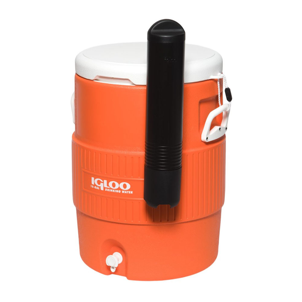 Igloo 10-Gallon Orange Beverage Cooler image 1