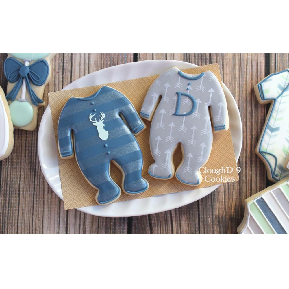 Ann Clark Baby Footie Pajamas Cookie Cutter, 4 1/2" x 4 1/8" image 1