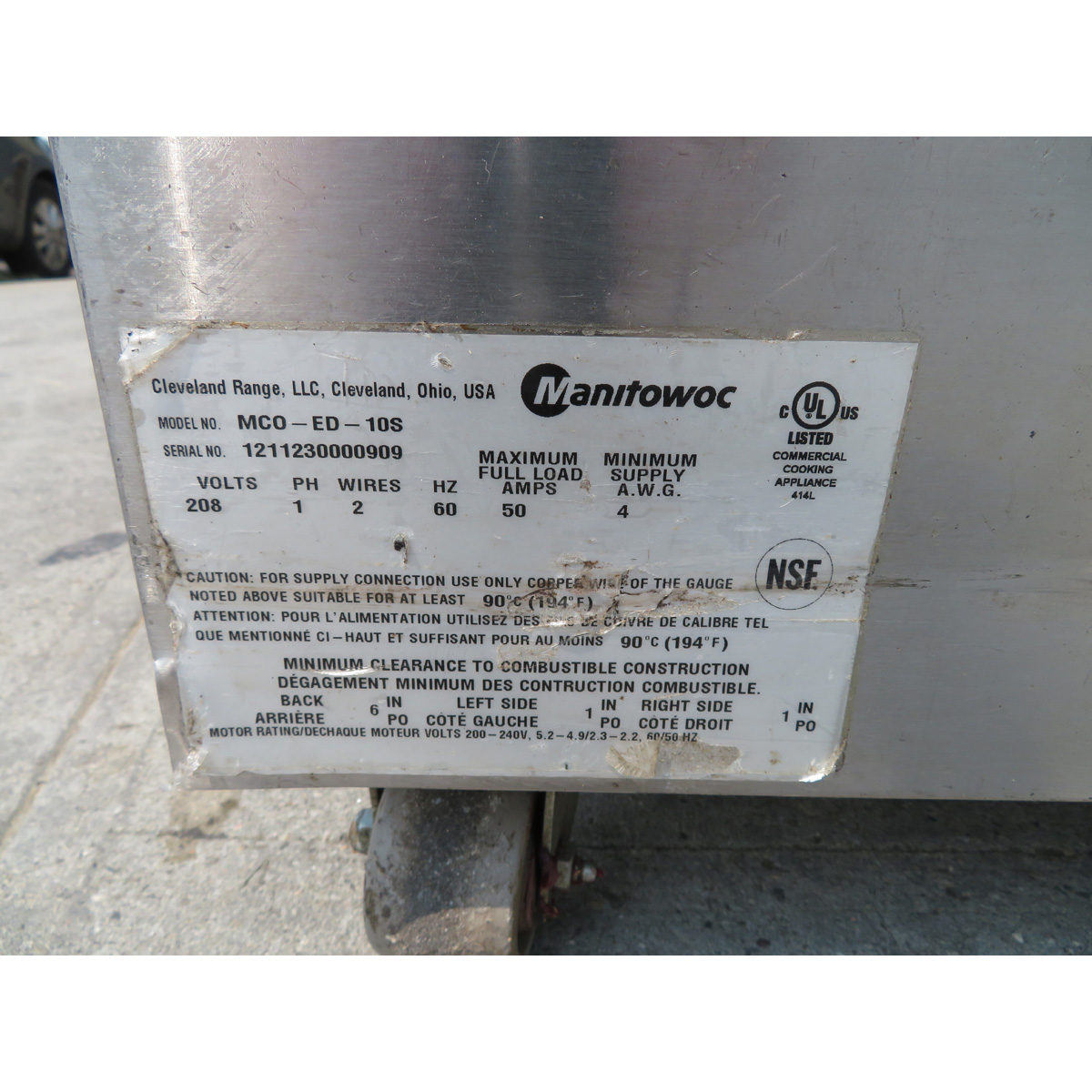 Garland MCO-ED-20S Double Deck Electric Convection Oven, Used Excellent Condition image 4