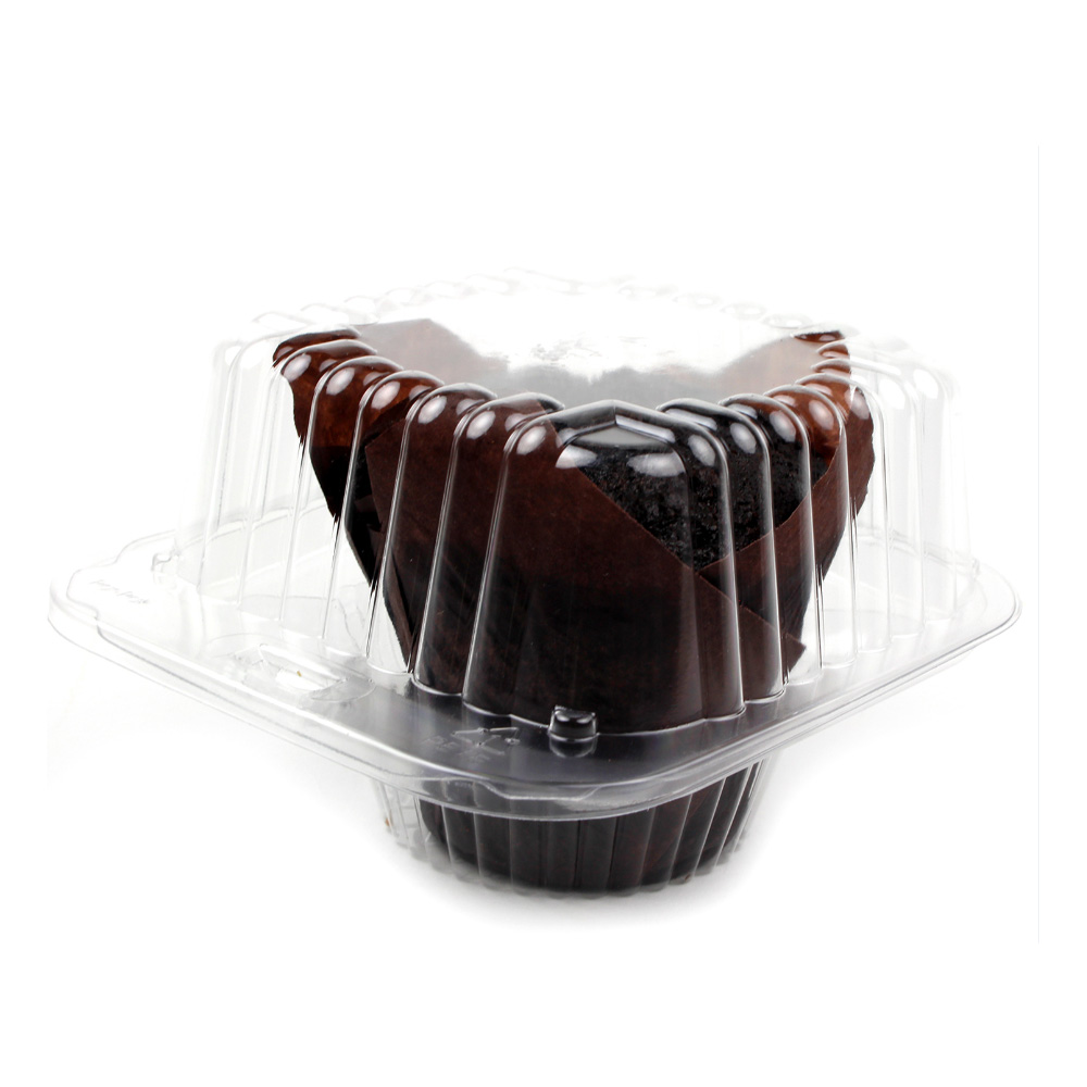 One Compartment Clear Muffin Container, Pack of 5 image 1