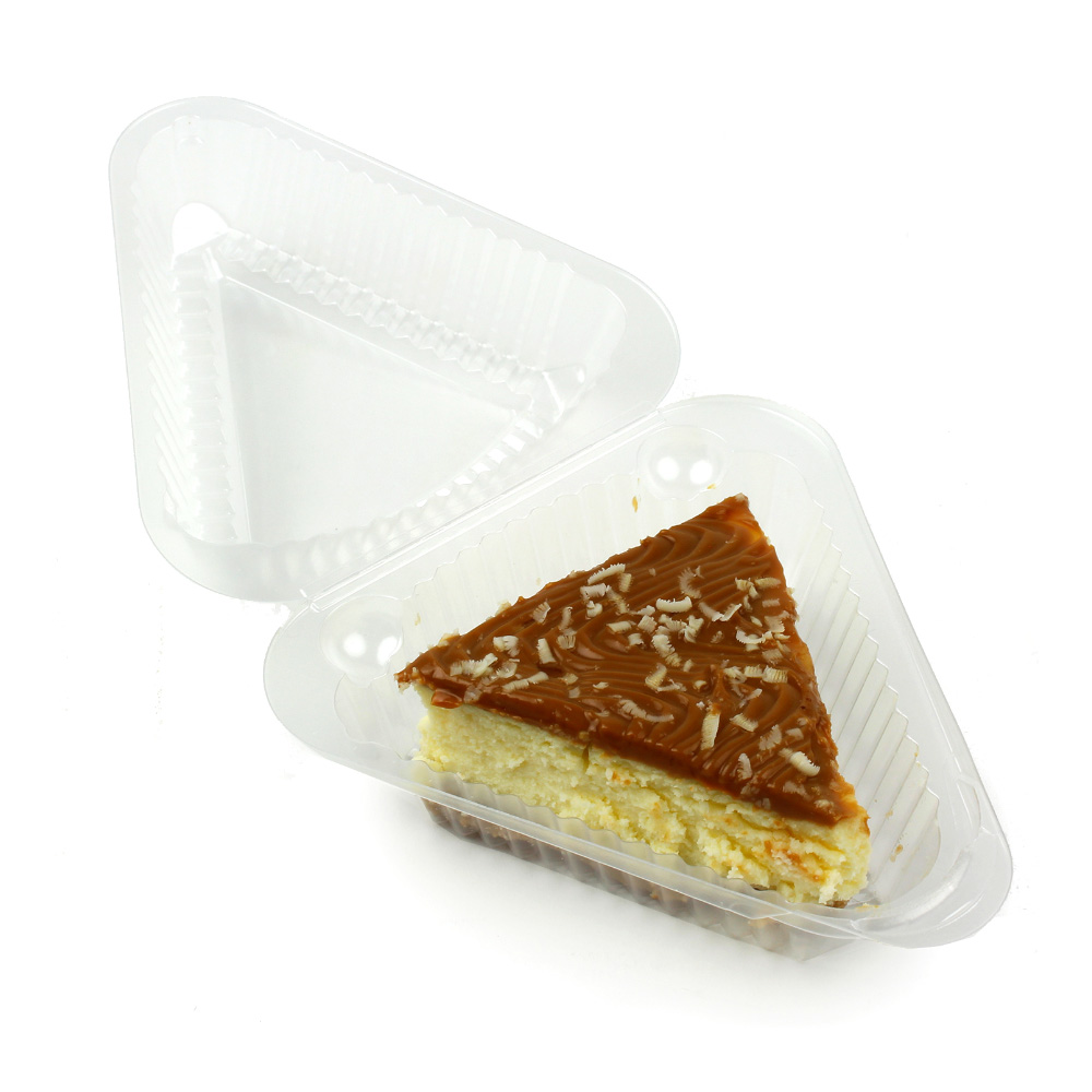 Clear Plastic Pie Wedge Container, 5.38" x 5.38" x 2.38" High, Case of 500 image 1
