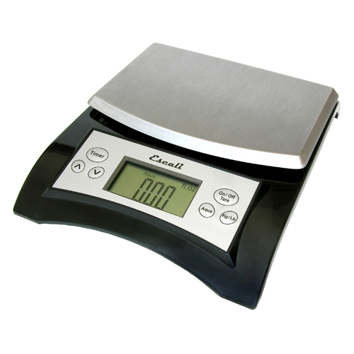 Escali Aqua Liquid Measuring Scale 11 lb/ 5 kg Silver Gray Kitchen