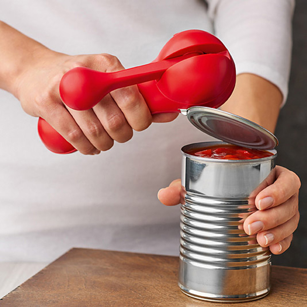 Kuhn Rikon Rachet Safety Lidlifter Can Opener, Red Can Openers