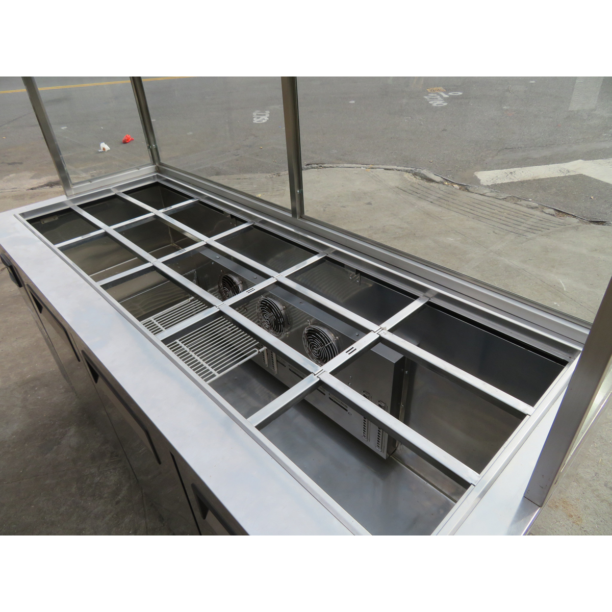 Turbo Air JBT-72 Refrigerated Salad Bar with Custom Enclosed Sneeze Guard, Used Great Condition image 2