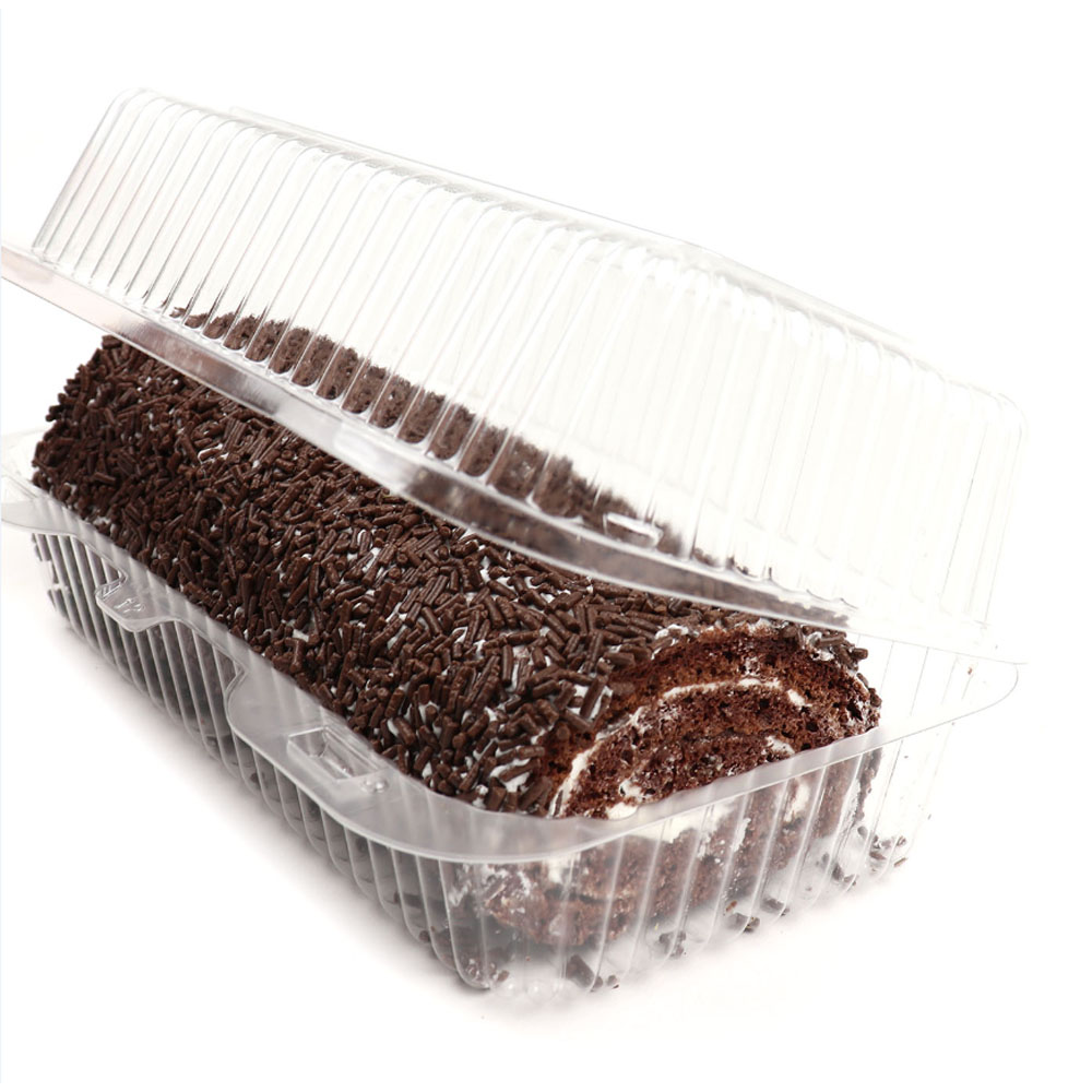 Clear Plastic Hinged Lid Container, 8.88"x 5.31" x 3.38", Pack of 5 image 2
