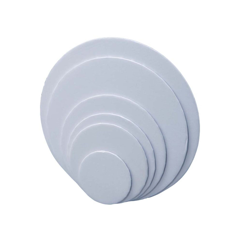 O'Creme Round White Cake Board, 10" x 1/4" High, Pack of 10 image 1