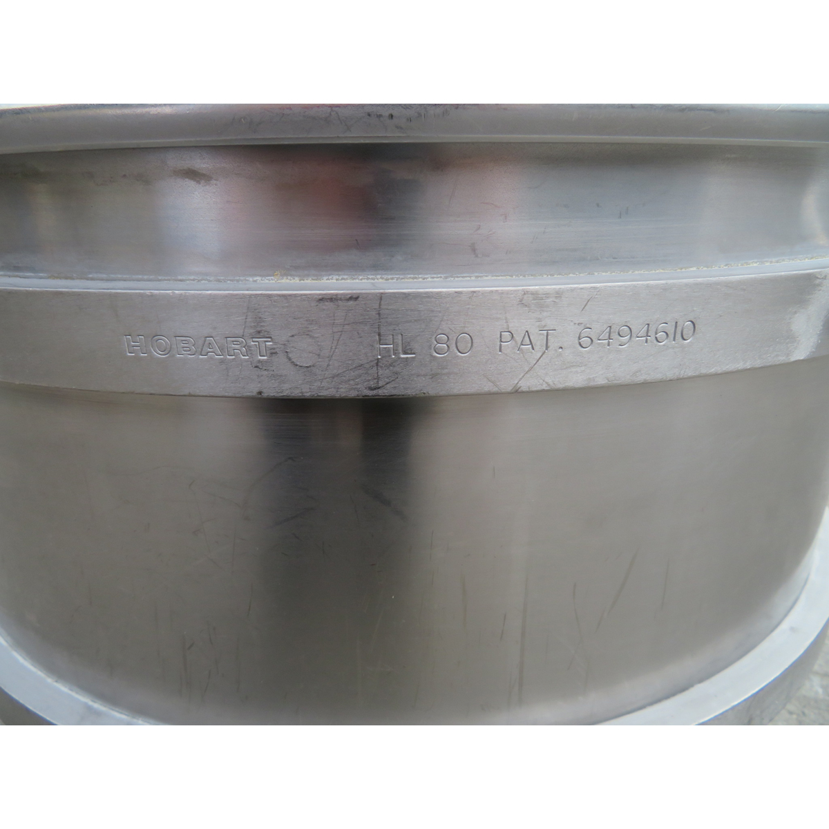 Hobart Legacy BOWL-HL80 80 Qt. Stainless Steel Bowl for HL800 Mixer, Used Excellent Condition image 3