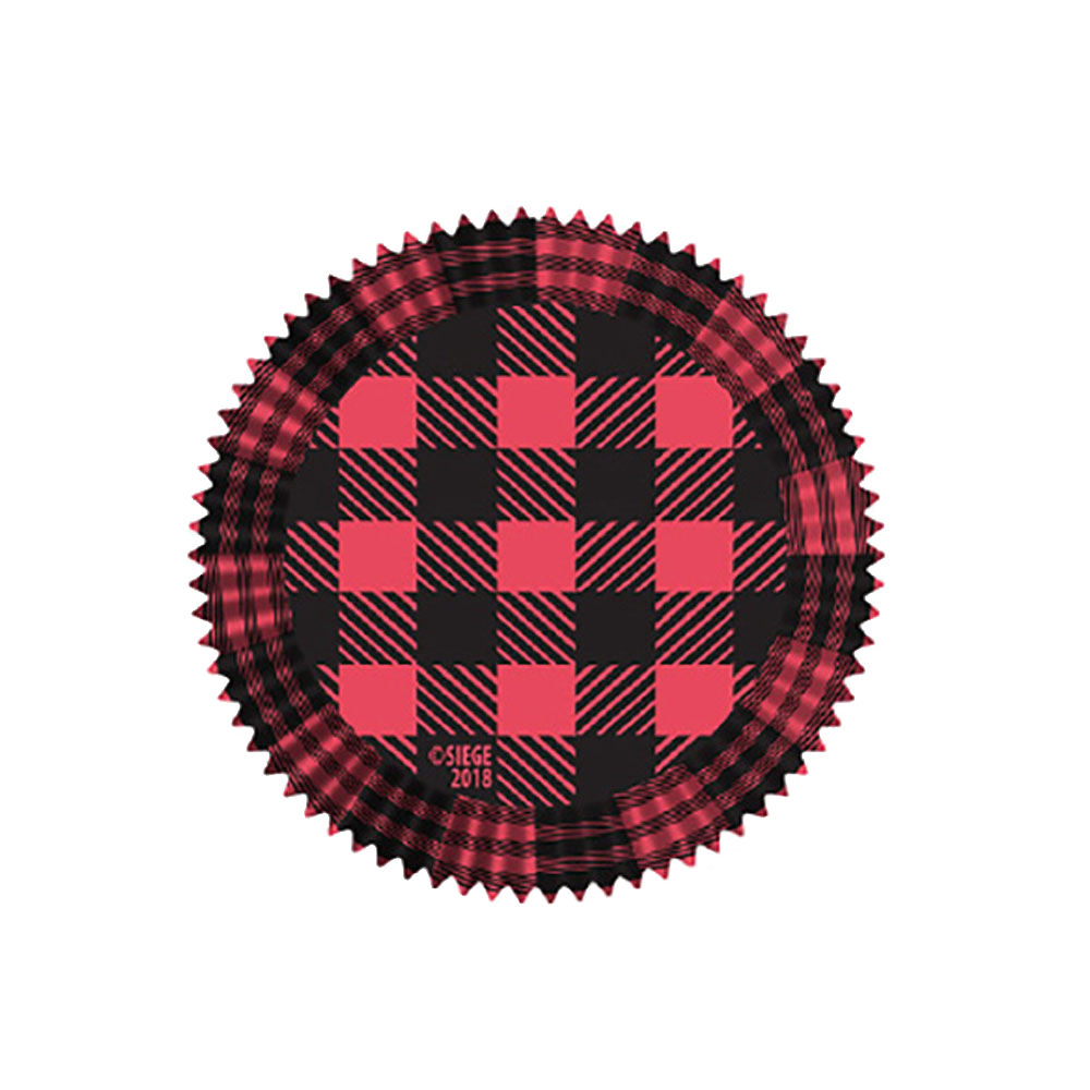 Cupcake Creations Paper Cups, Red & Black Buffalo Plaid, Pack of 32 image 1