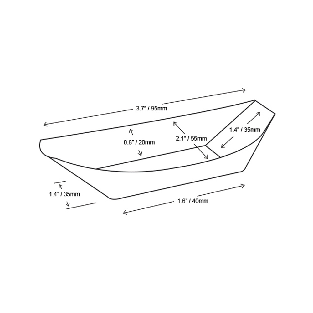 Bamboo Leaf Serving Boat