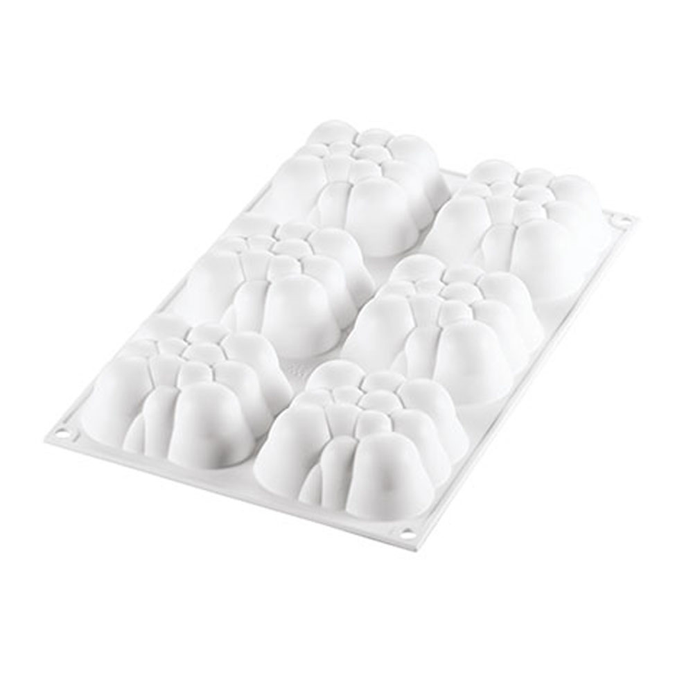 Silikomart "CLOUD 120" Flexible Baking & Freezing Mold, 2.57 Oz., 6 Cavities image 1