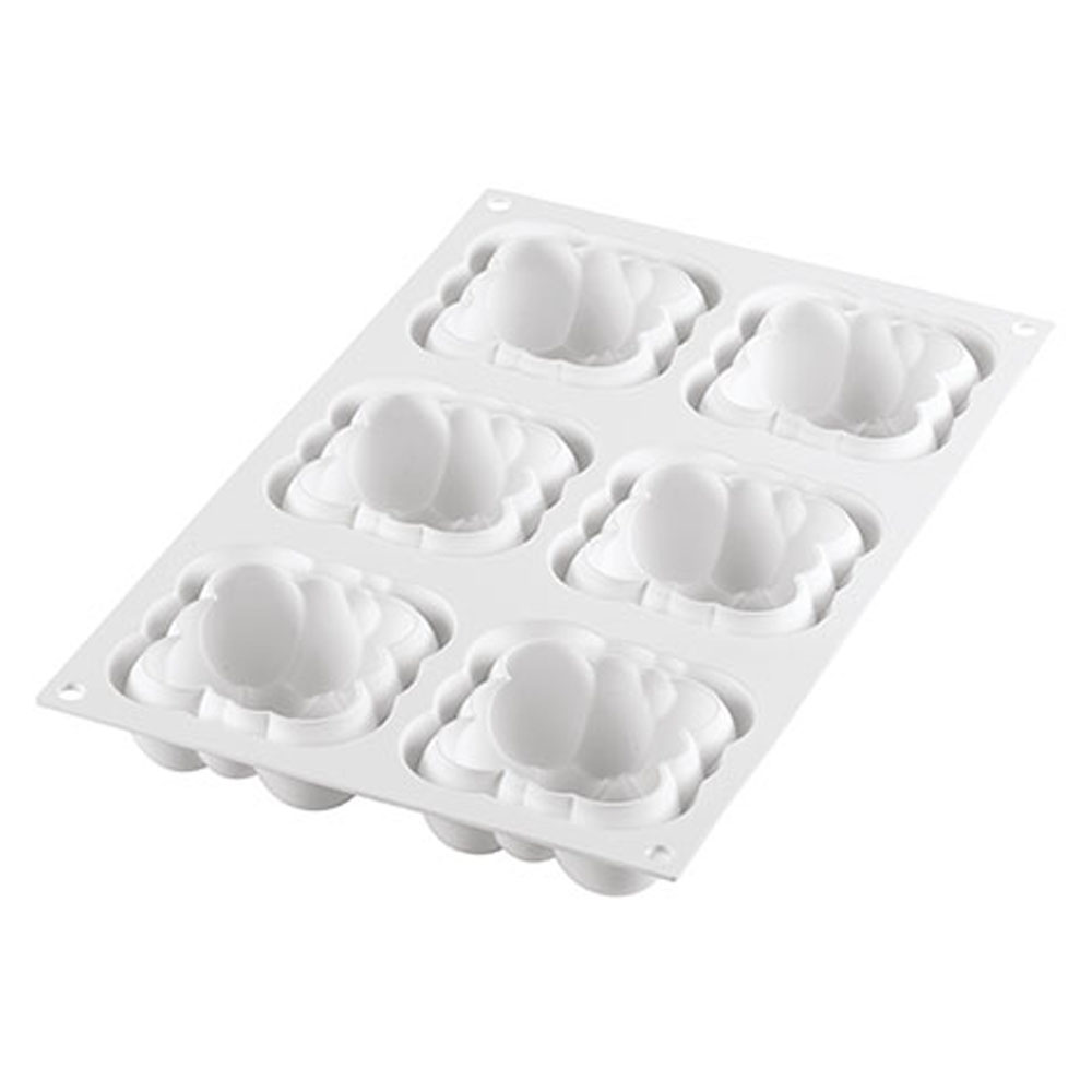 Silikomart "CLOUD 120" Flexible Baking & Freezing Mold, 2.57 Oz., 6 Cavities image 2