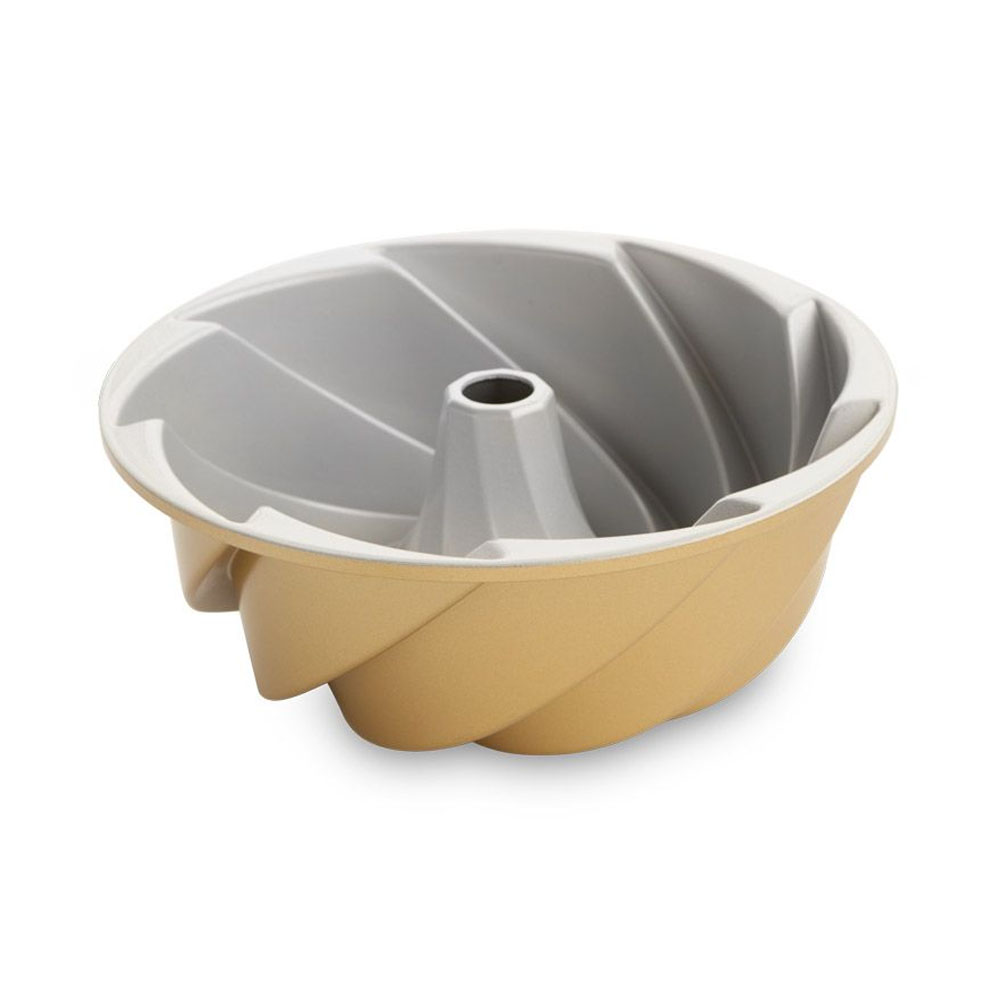 Nordic Ware 80677 Gold Heritage Bundt Pan, 10 Cup image 1