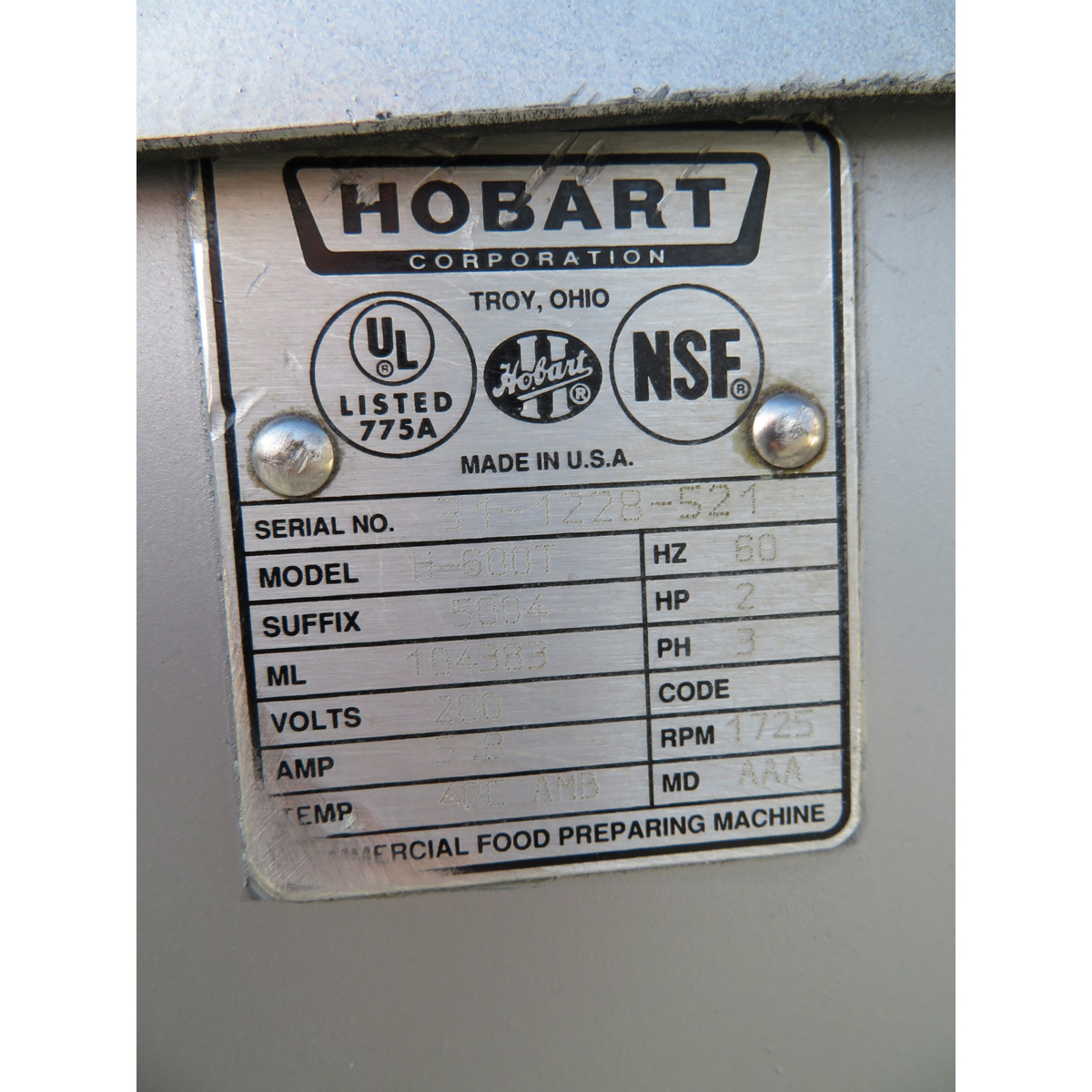 Hobart 60 Quart H600T Mixer with Timer, Used Great Condition image 4