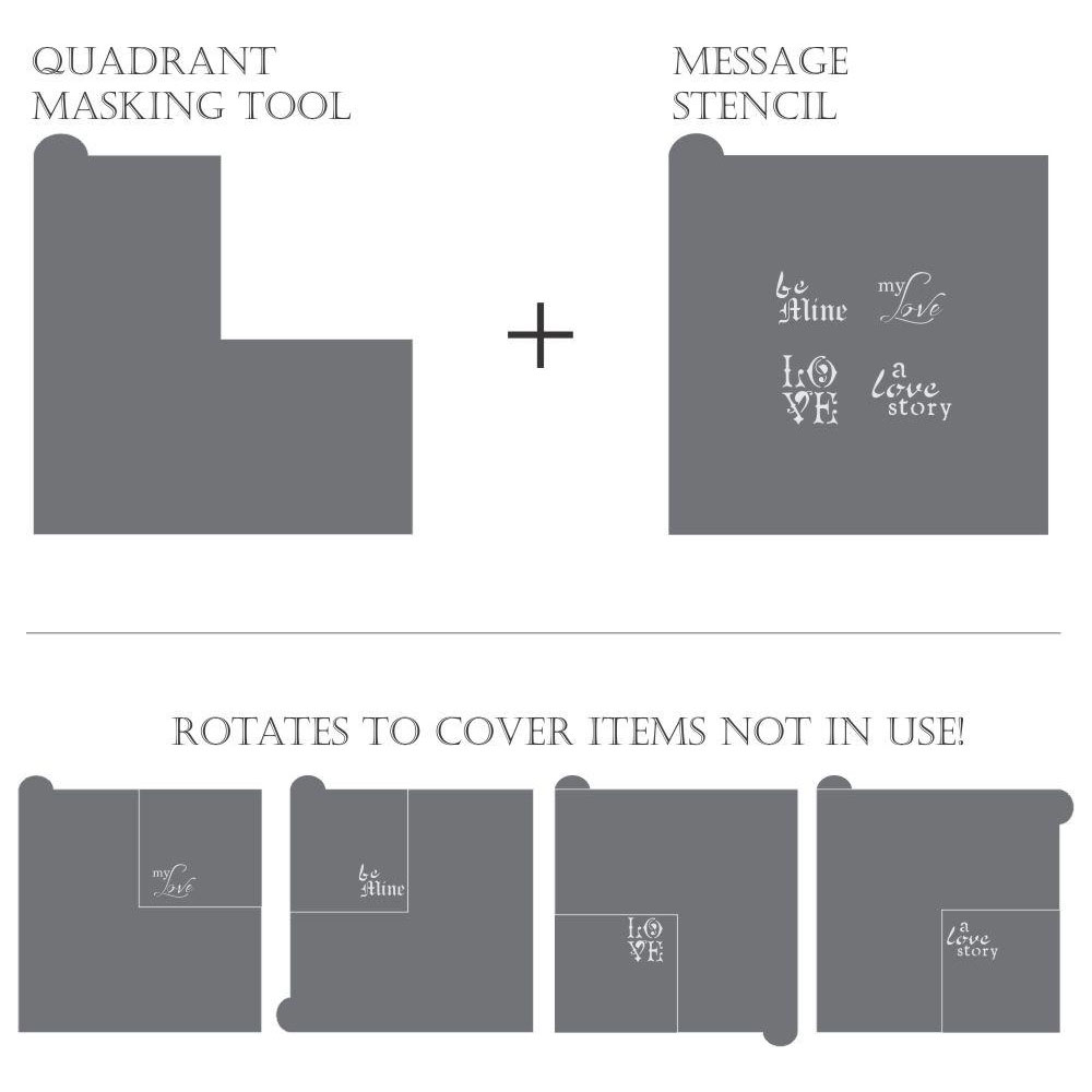 Confection Couture Quadrant Masking Tool for Cookie Decorating image 1