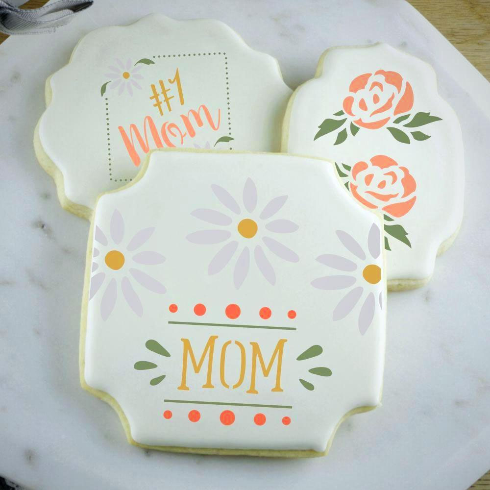 Confection Couture Mother's Day Words Cookie Stencil image 1