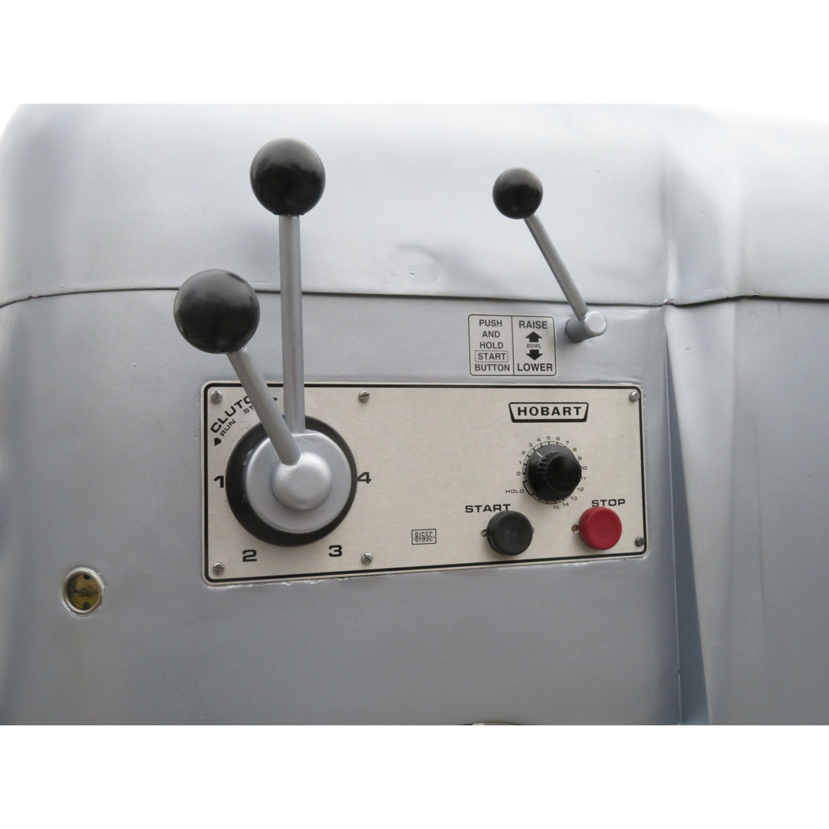 Hobart 140 Quart V1401 Mixer with Bowl and Chute on Splash Guard, Used Great Condition image 4