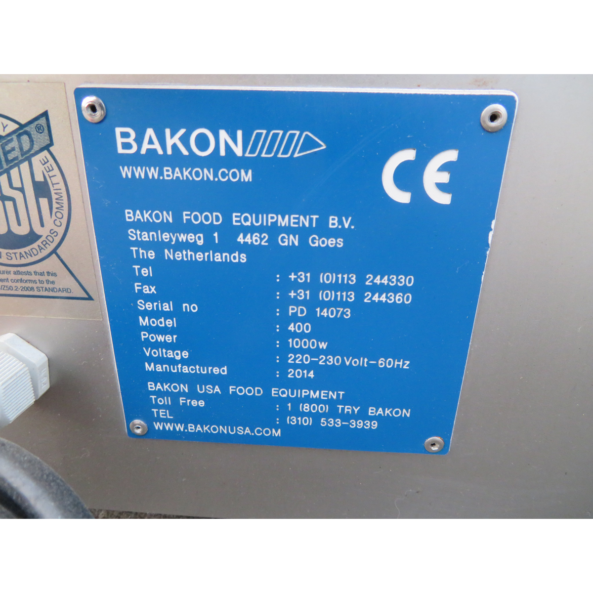 Bakon DROP-TT Depositor, Hard & Soft Dough Head & Wire Cutter Attachment, Used Great Condition image 6