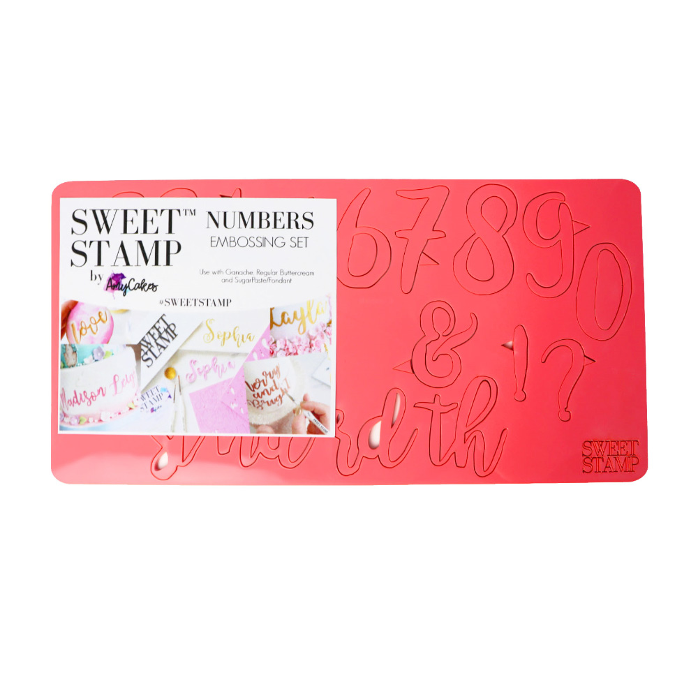 Sweet Stamp Set of Stylish Numbers & Symbols image 1