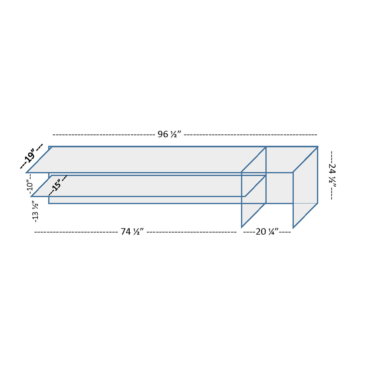 Custom CM-SNZGD Sneeze Guard, 1/2" Glass thickness, Used Good Condition image 1