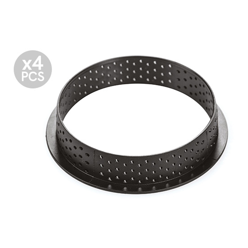 Silikomart KIT TARTE RING 100, Mold and Perforated Ring image 1