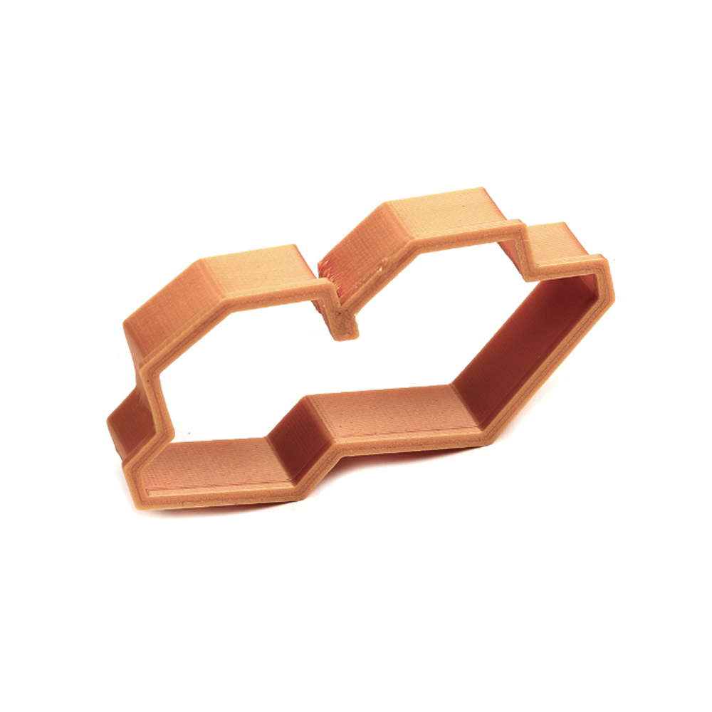 Small Double Tefillin Cookie Cutter, 3" x 1 1/4" x 1/2" H image 1