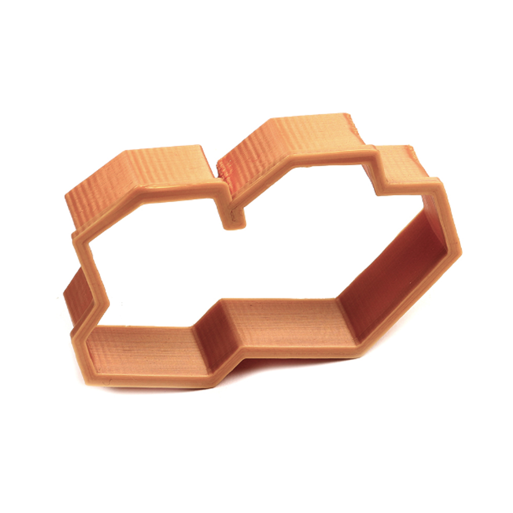 Double Tefillin Cookie Cutter, 3" x 2" x 3/4" H image 1