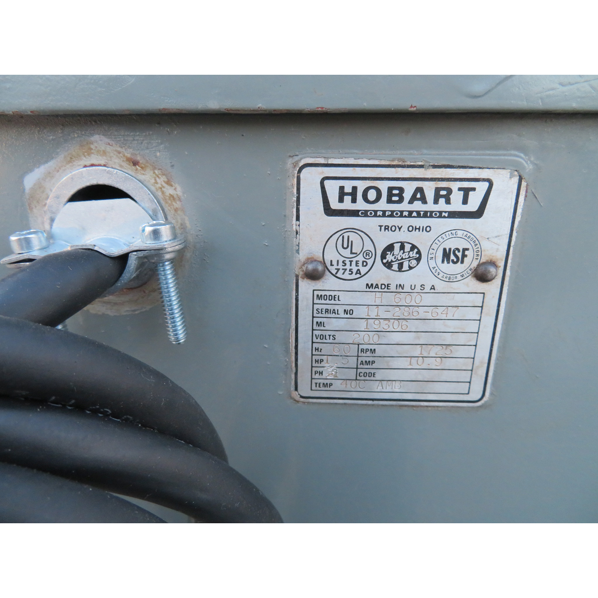 Hobart 60 Quart H600 Mixer, Used Excellent Condition image 2