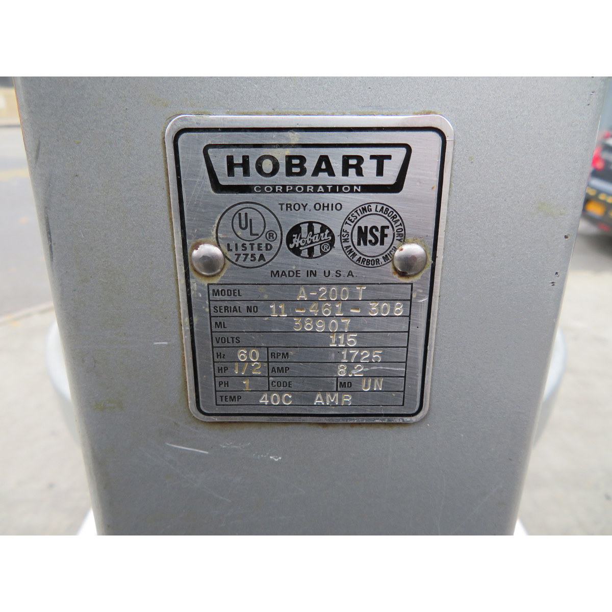 Hobart 20 Quart A200T Mixer, With Stand Used Great Condition image 2