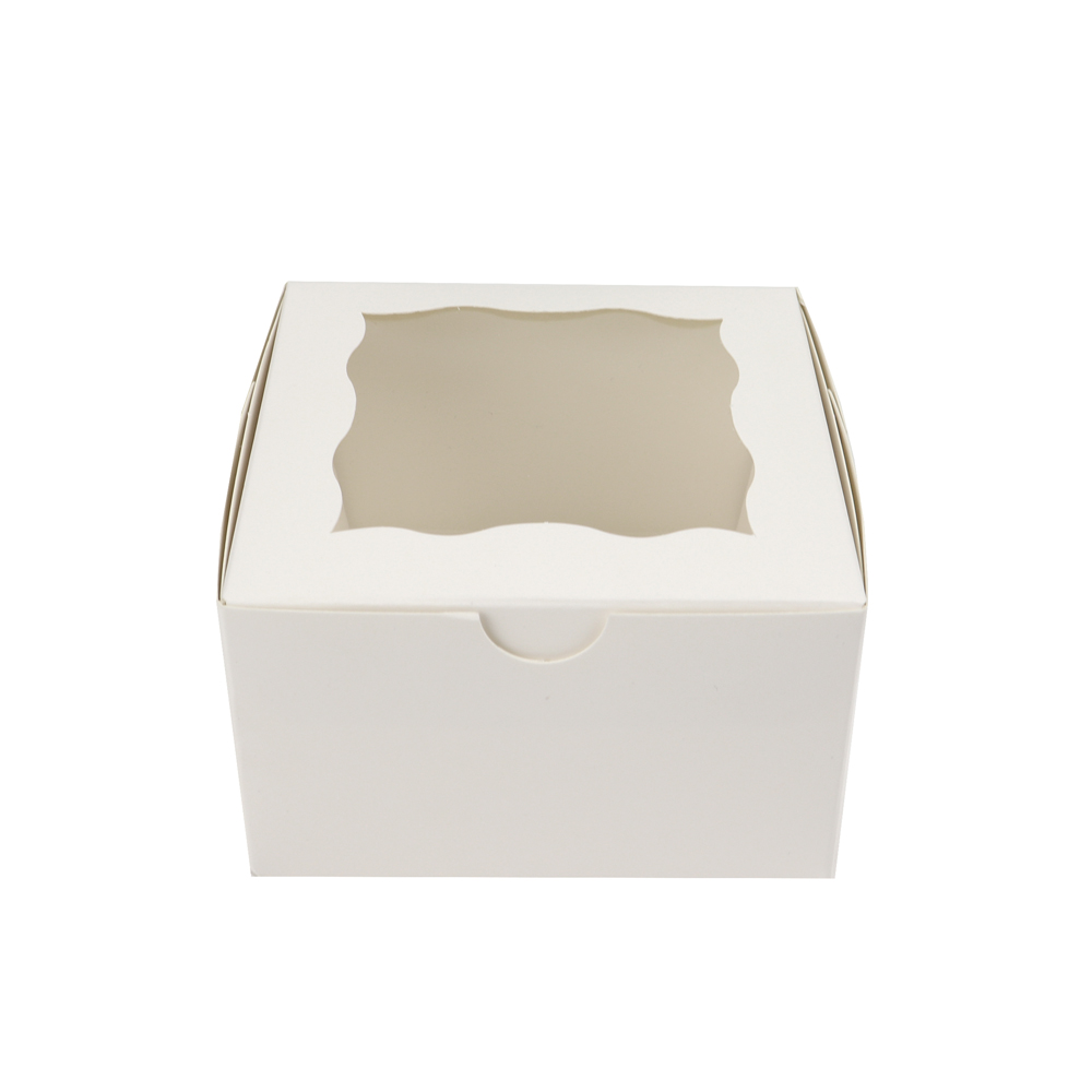 O'Creme One Compartment Cupcake Box with Window, 4" x 4" x 2.5" H, Pack of 50 image 2