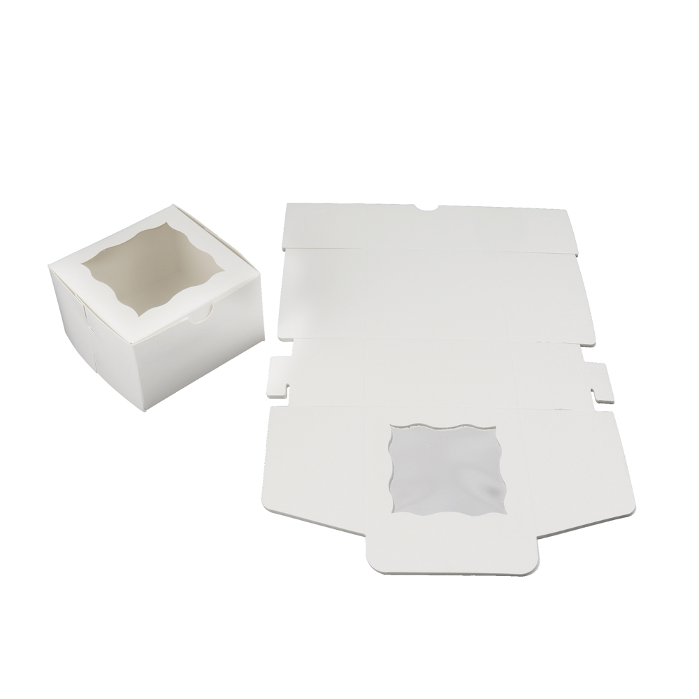 O'Creme One Compartment Cupcake Box with Window, 4" x 4" x 2.5" H - Pack Of 25 image 3