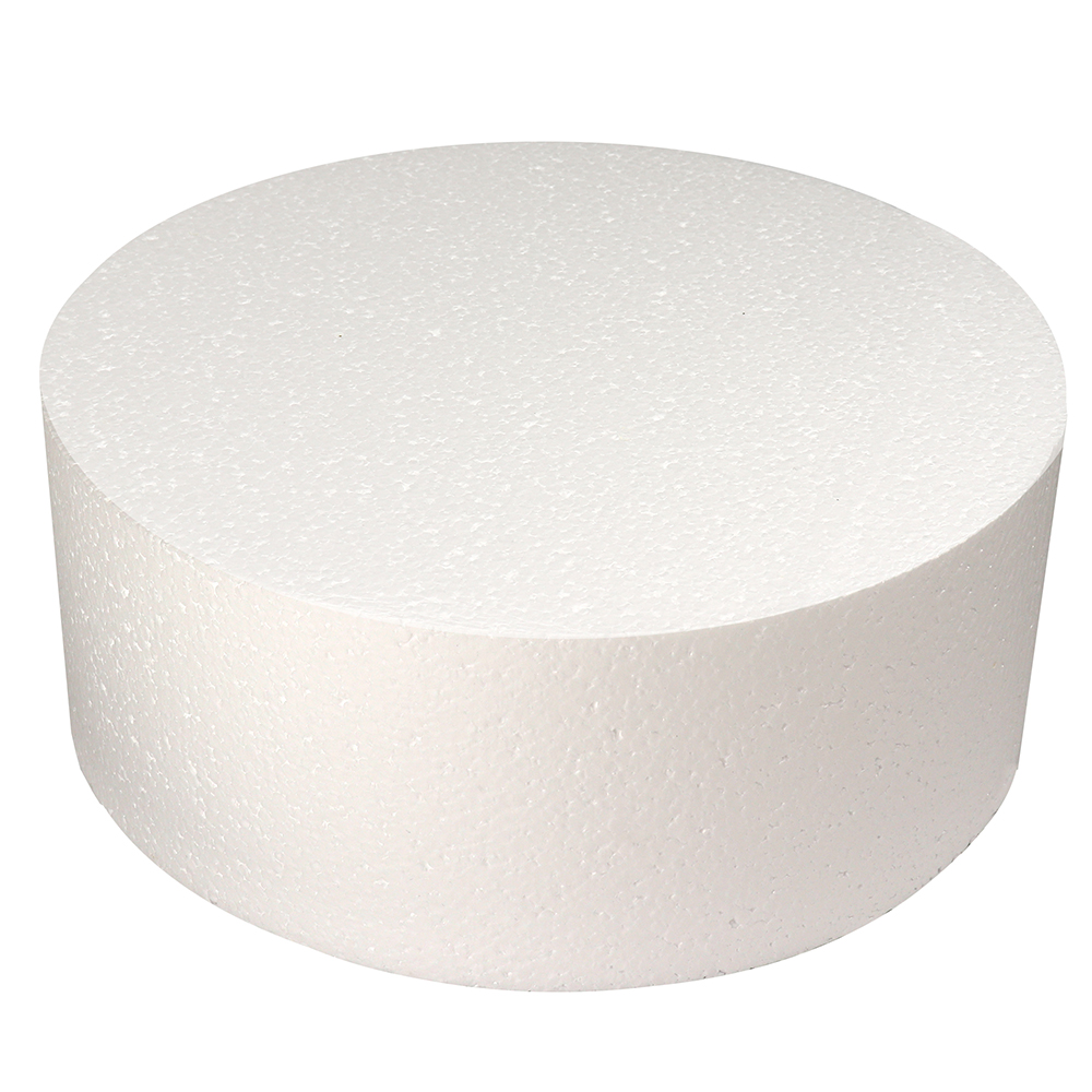 Round Polystyrene Cake Dummy, 4 Inch High image 1