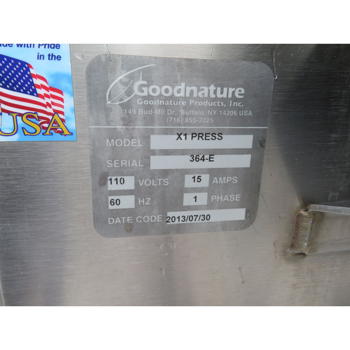 Goodnature X-1 Commercial Coldpress Juicer, Used Great Condition image 9