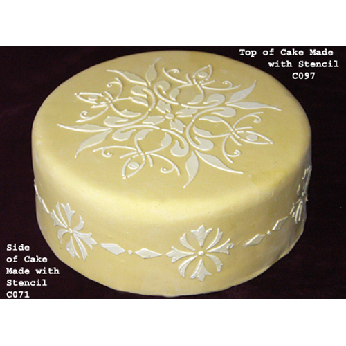 Designer Decorating Stencil, Small French Medallion Pattern: 7