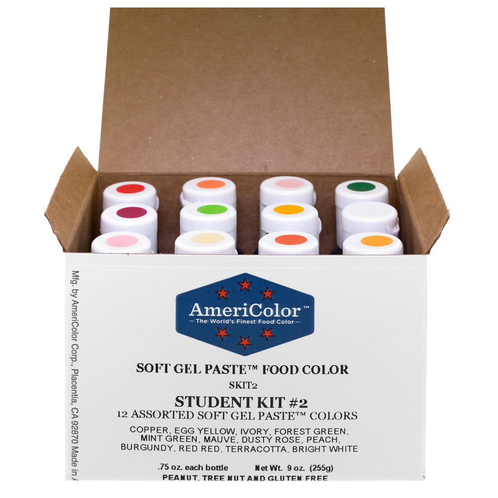 Americolor Soft Gel Paste Student Kit 2, 12 Colors image 1