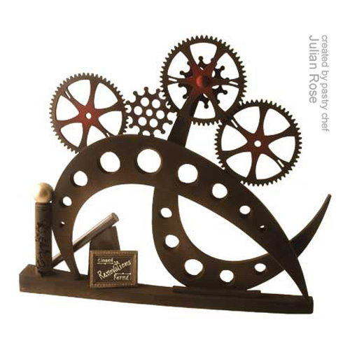 Chicago Mold School GEAR02 Artisan Silicone Sugar Mold, Clock Gear