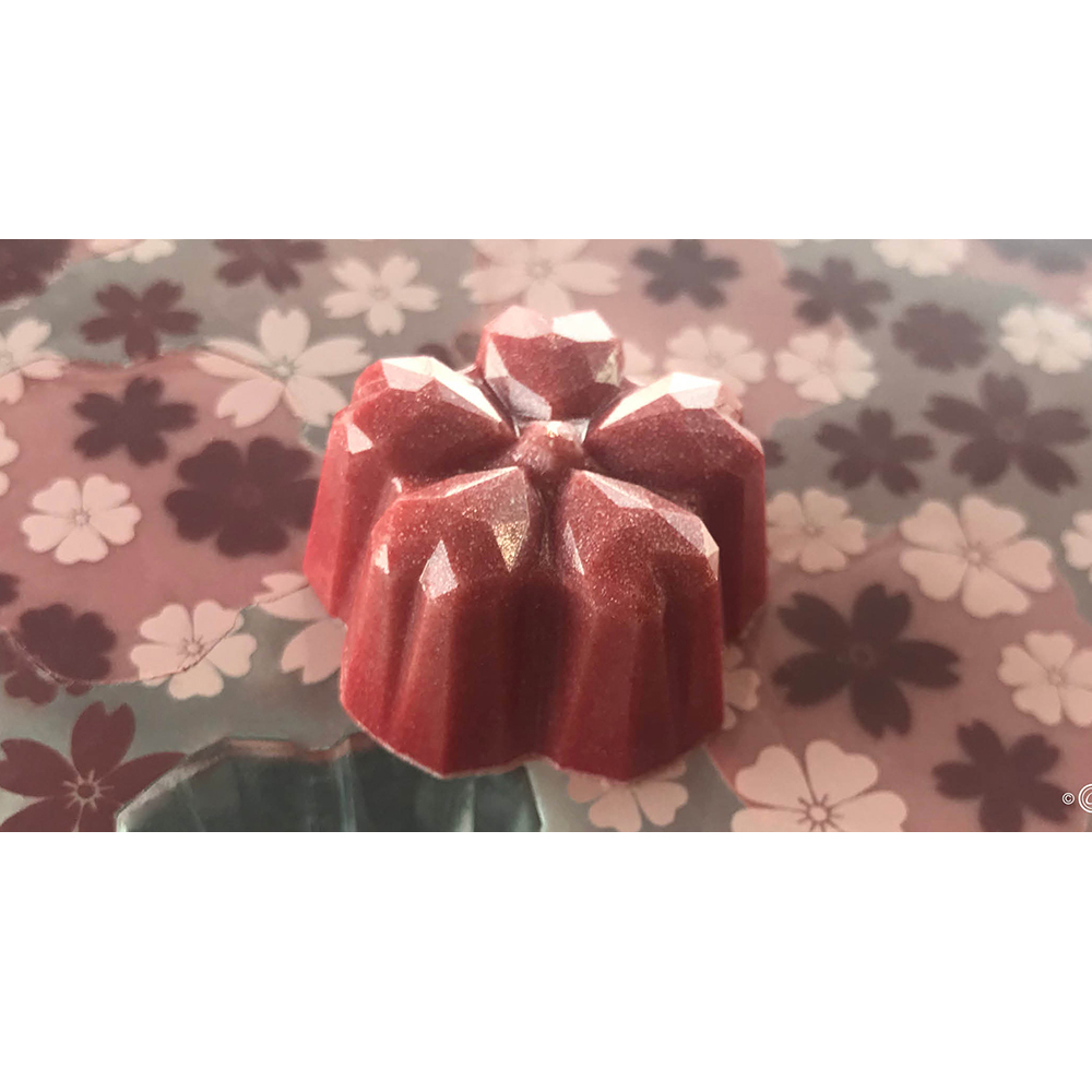 Chocolate World Clear Polycarbonate Chocolate Mold, Sakura Origami, 21 Cavities image 1