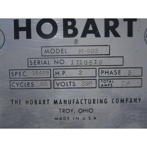 Hobart 80 Qt Mixer Model # M802 - Used Good Condition image 8