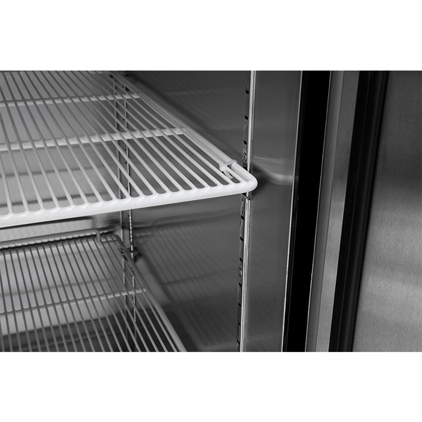 Atosa MBF8503GR Reach-In 2 Section Bottom Mount Freezer 54-3/8"W x 31-1/2"D x 83-1/8"H with 2 Locking Solid Doors image 6