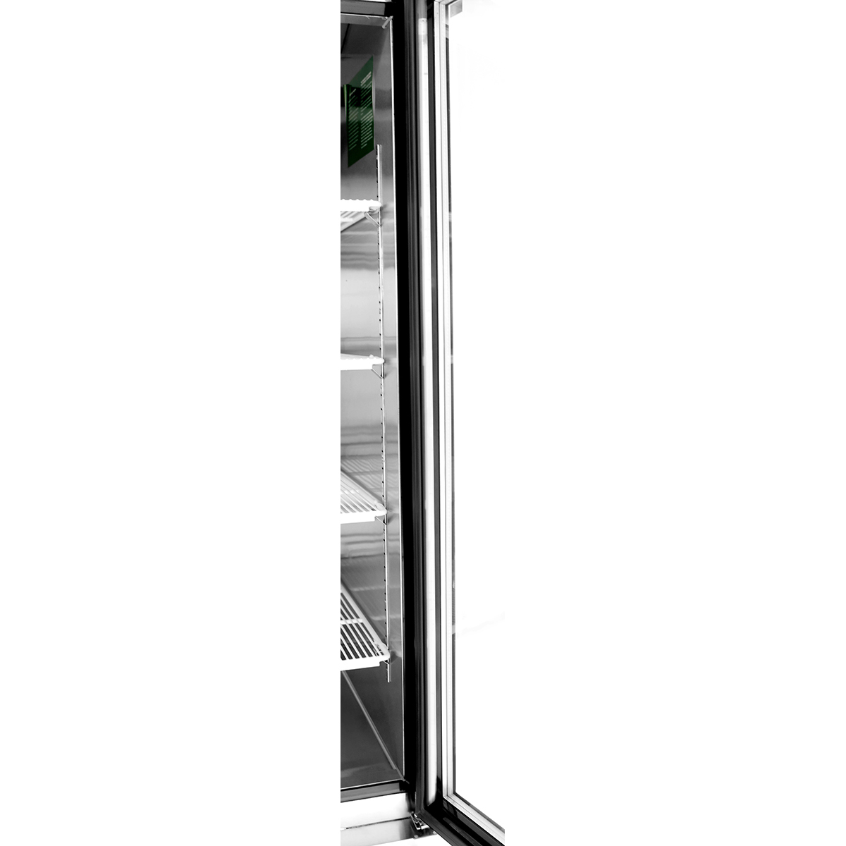 Atosa MCF8705GR Bottom Mount Refrigerator Merchandiser 26.97"W x 31.5"D x 84.06"H with Self-Closing Glass Door with Lock image 5