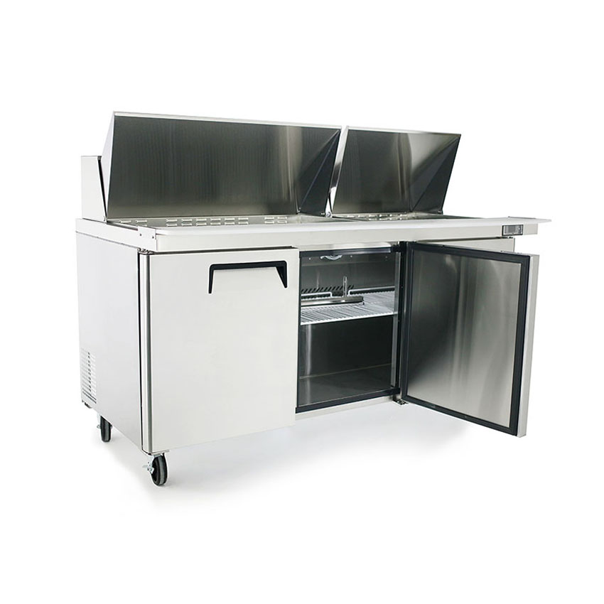 Atosa MSF8308GR Mega-Top Three Door Sandwich Prep Table 72-11/16"W, 21.13 Cu. Ft. image 1