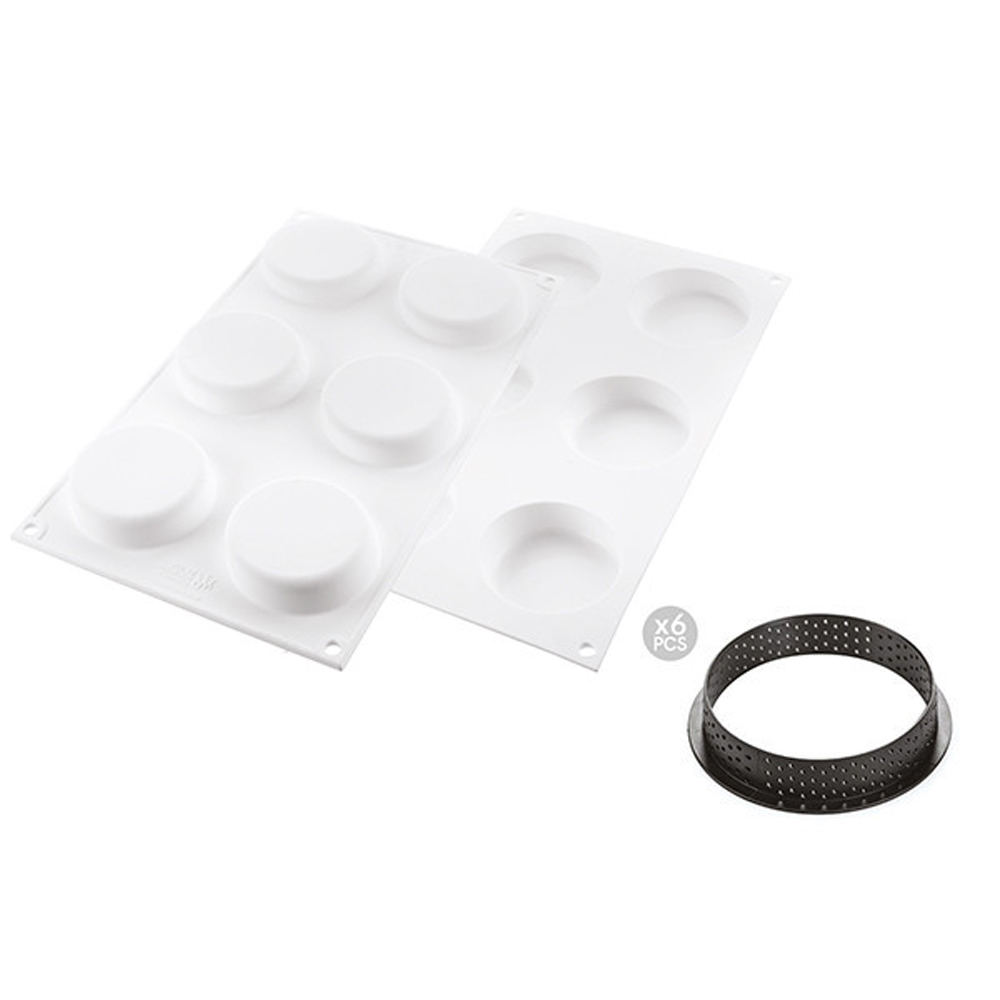 Silikomart KIT TARTE RING KLASSIK 70mm, Ring and Mold image 2