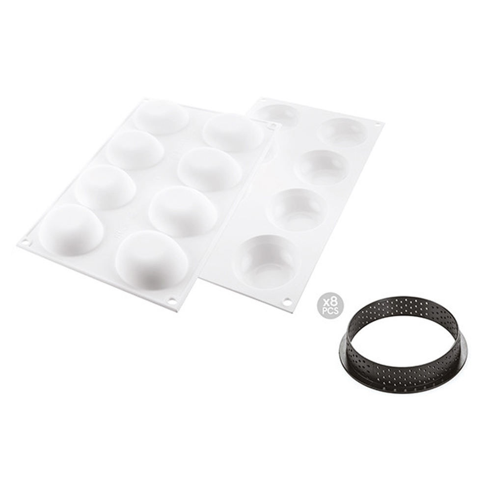 Silikomart KIT TARTE RING PALET 70mm, Ring and Mold image 2