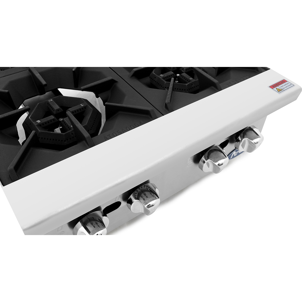 Atosa ATHP244 Four Burner Countertop Gas Range 24W LP Commercial