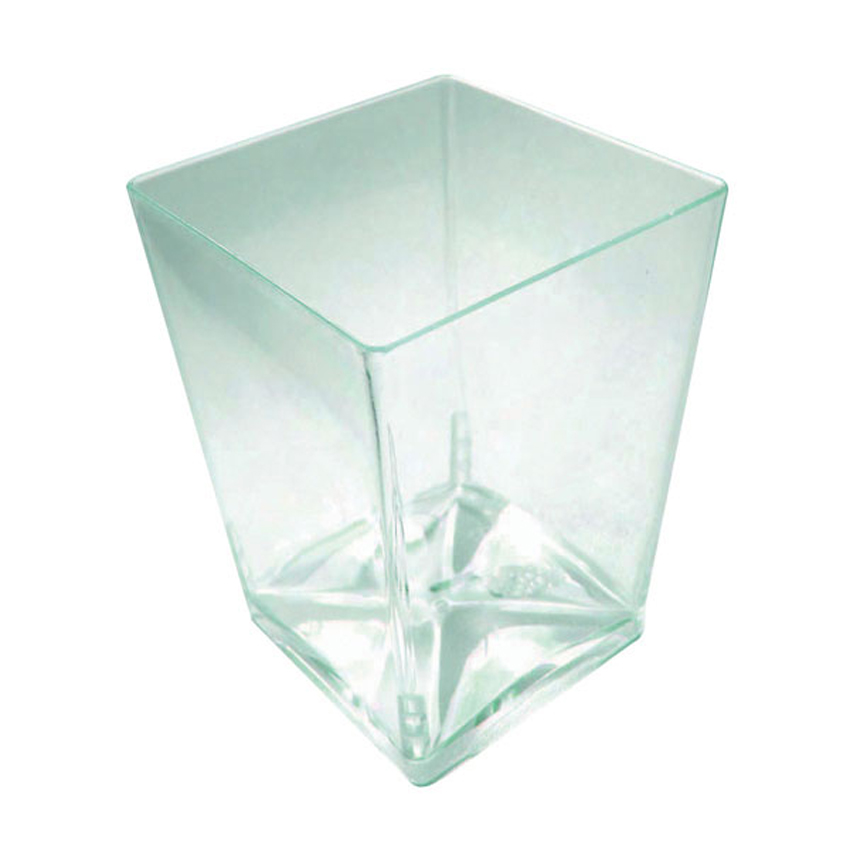 Packnwood "FANI" Transparent Green Cup, 4.2 oz, 2" x 2" x 2.8" H, Case of 432 image 2