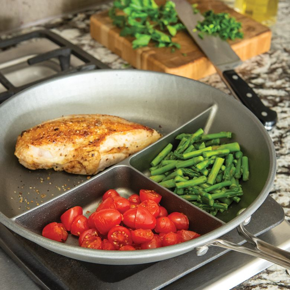 Nordic Ware 3-in-1 Divided Saute Pan image 1