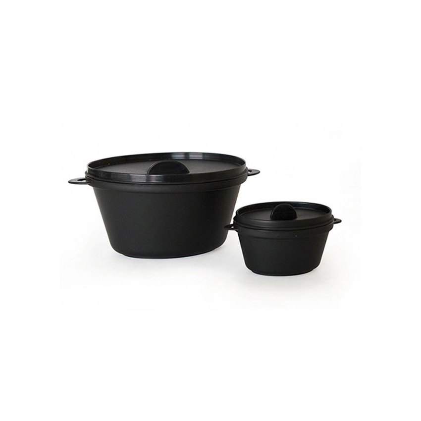 Packnwood Mini Black Casserole Dish with Lid, 2.5 oz, 2.75" x 2.1" x 1.5" H, Case of 200 image 4