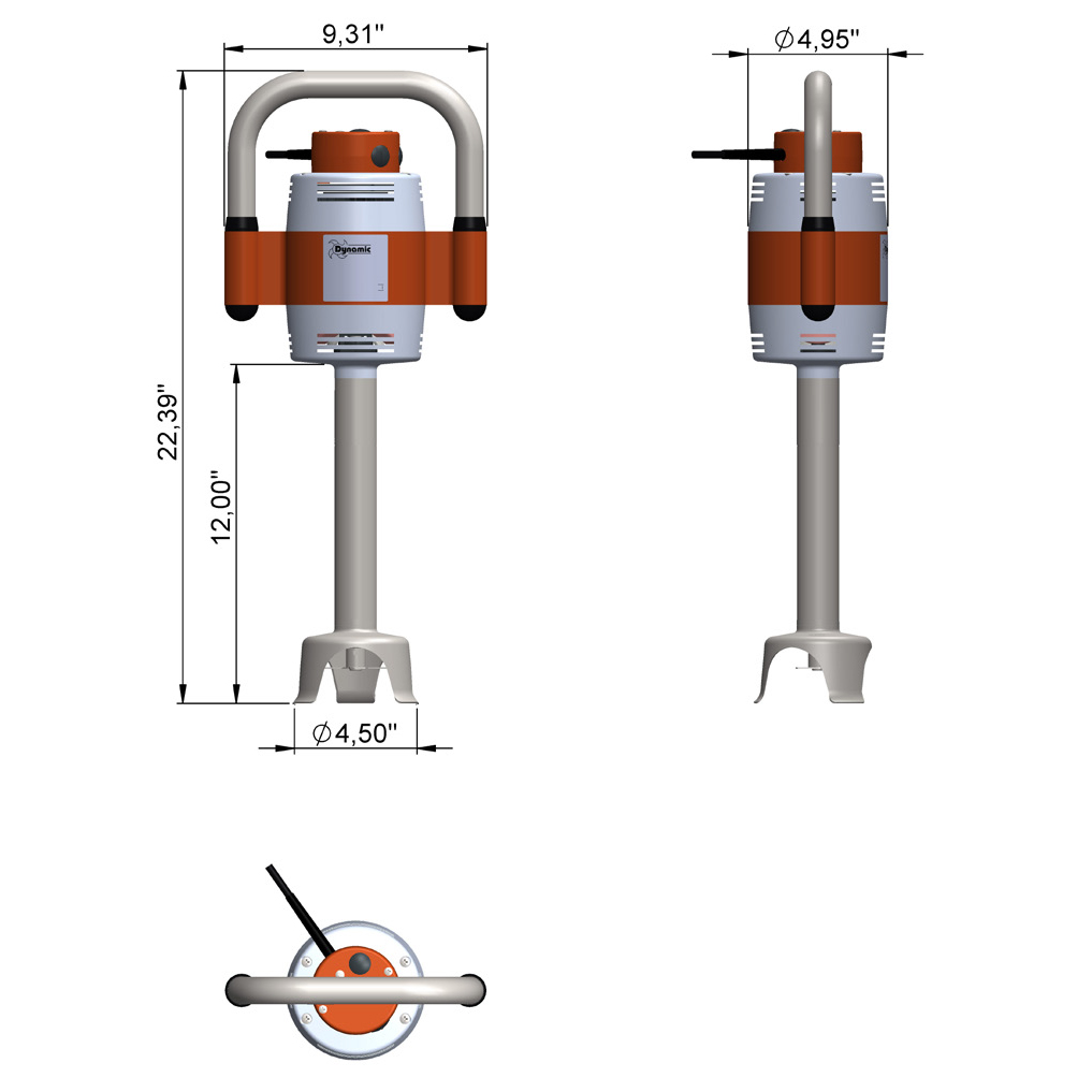 Dynamic MX041.1ES / SMX250ES Immersion Blender - 12" Tube image 1