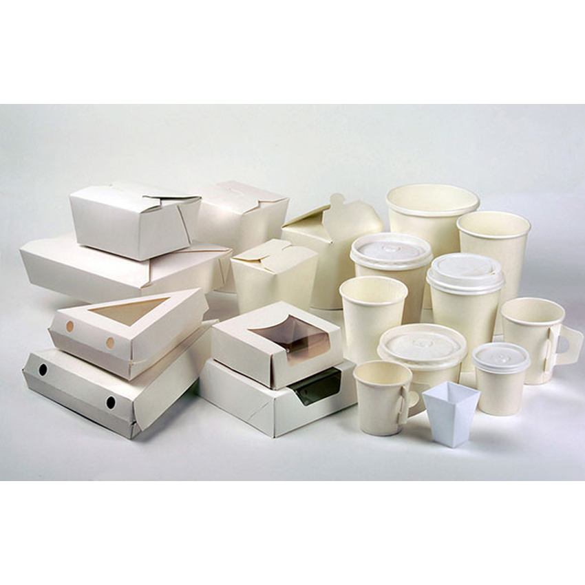 Packnwood White Pastry Boxes with Window, 5.4" x 5.4" x 1.6" - Case of 180 image 1