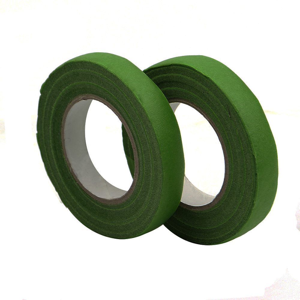 Floral Tape 1/2 Wide by 30 yards, Bright Green Pack of 2 Florist Wire
