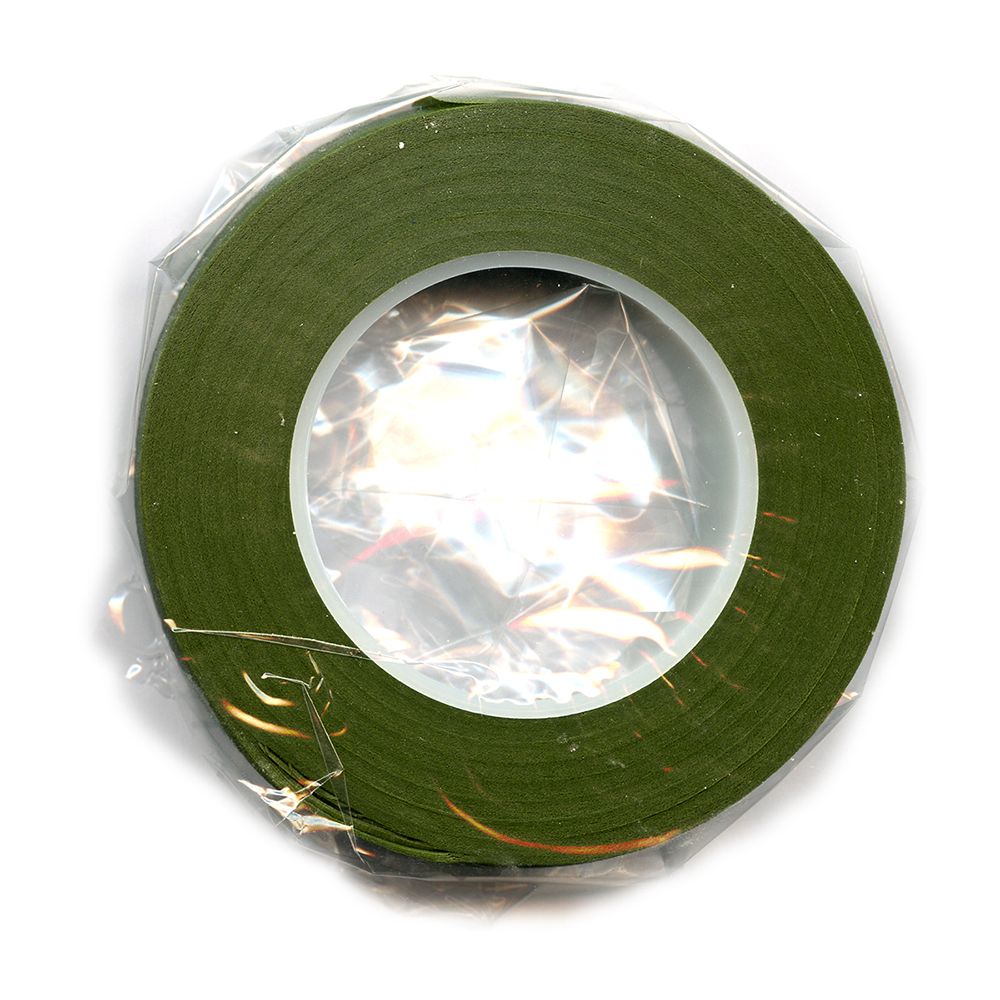 Floral Tape 1/2 Wide by 30 yards, Bright Green Pack of 2 Florist Wire